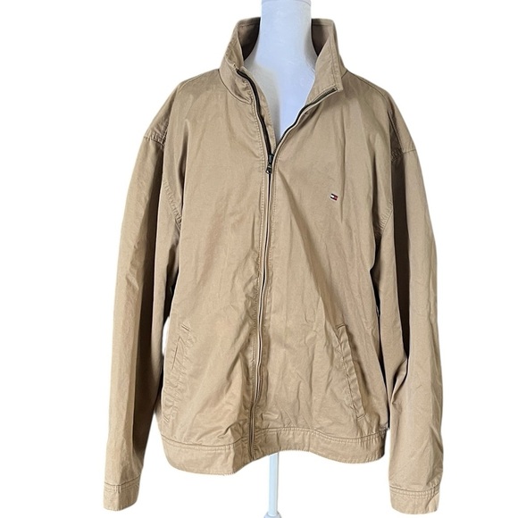 Tommy Hilfiger Tan Khaki Twill Jacket XXL - Picture 1 of 5